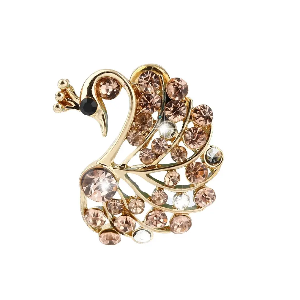 Стразы свадебные серьги гвоздики для женщин украшение ушей в виде павлина птицы