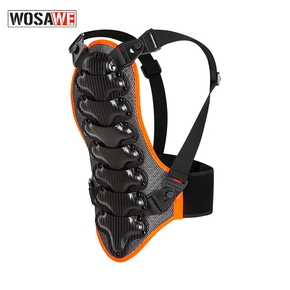 WOSAWE детский мотоциклетный задний протектор для позвоночника роликовый