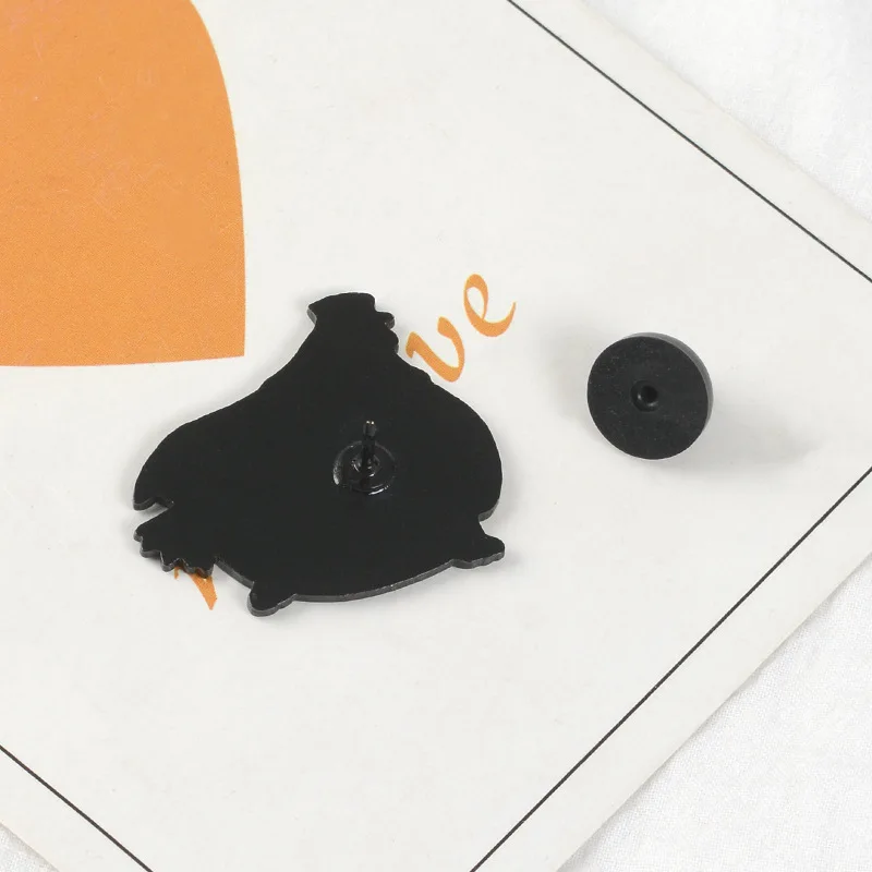 Мультфильм значок против Патриархии петух животное Броши для женщин креативный