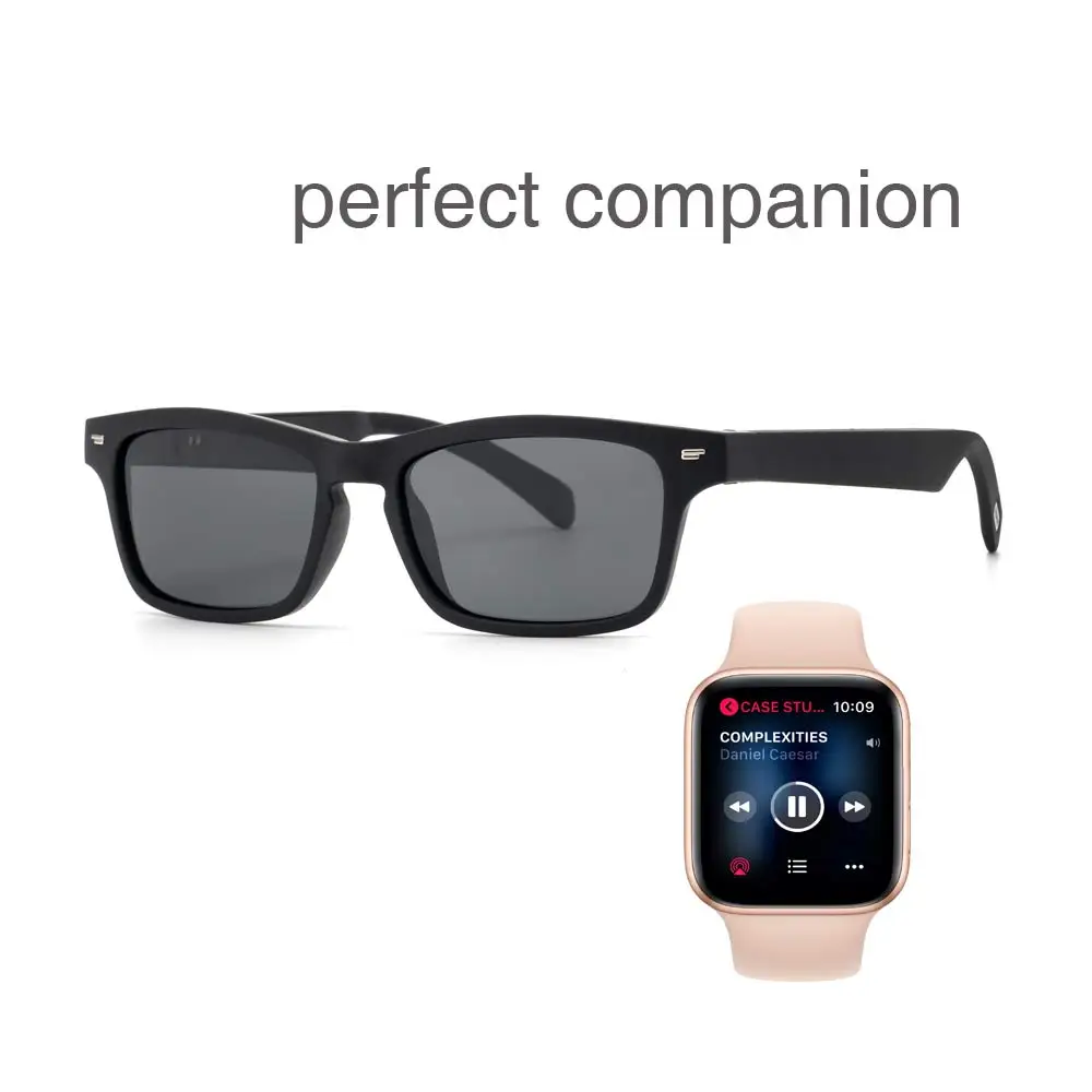 구매 Smogls-블루 레이 차단 편광 스마트 선글라스, UVA UVB 블루투스 음악 지능형 선글라스 아이폰 안드로이드 애플 워치