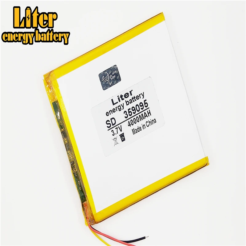 3 line 3.7 V 4000 mah tablet battery gm lithium polymer 359095 Li-ion for MP3 MP4 | Digital Batteries