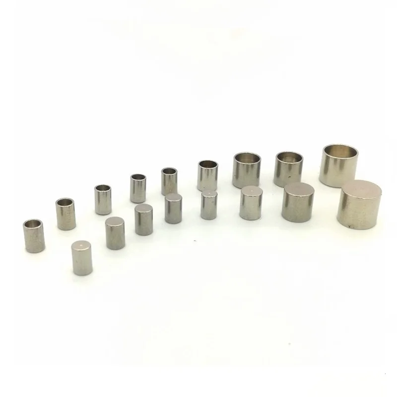 Концевики из нержавеющей стали для кожаного шнура 1 5/2/3/4/6/8 мм отверстия круглого