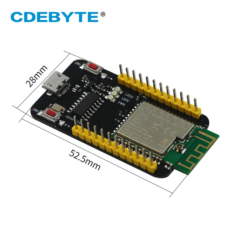 E73-TBA плата тестирования nRF52810 2 4 ГГц Bluetooth 5 0 сетевой модуль приемника передатчика