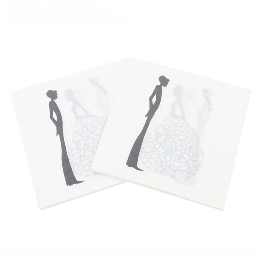 20 шт. Рождественские салфетки с принтом розы рождественские для дома вечерние