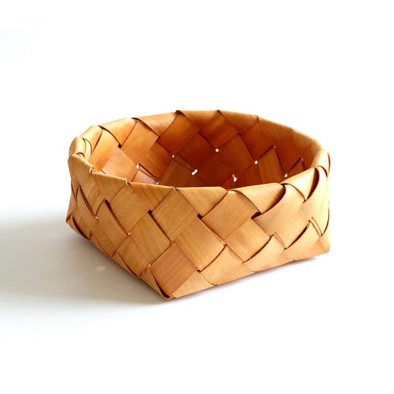 

Hand Made Rattan Basket Picnic Wicker Storage Basket Kitchen Organizer Fruit Bread Storage Baskets Home Storage Baskets DA60SN