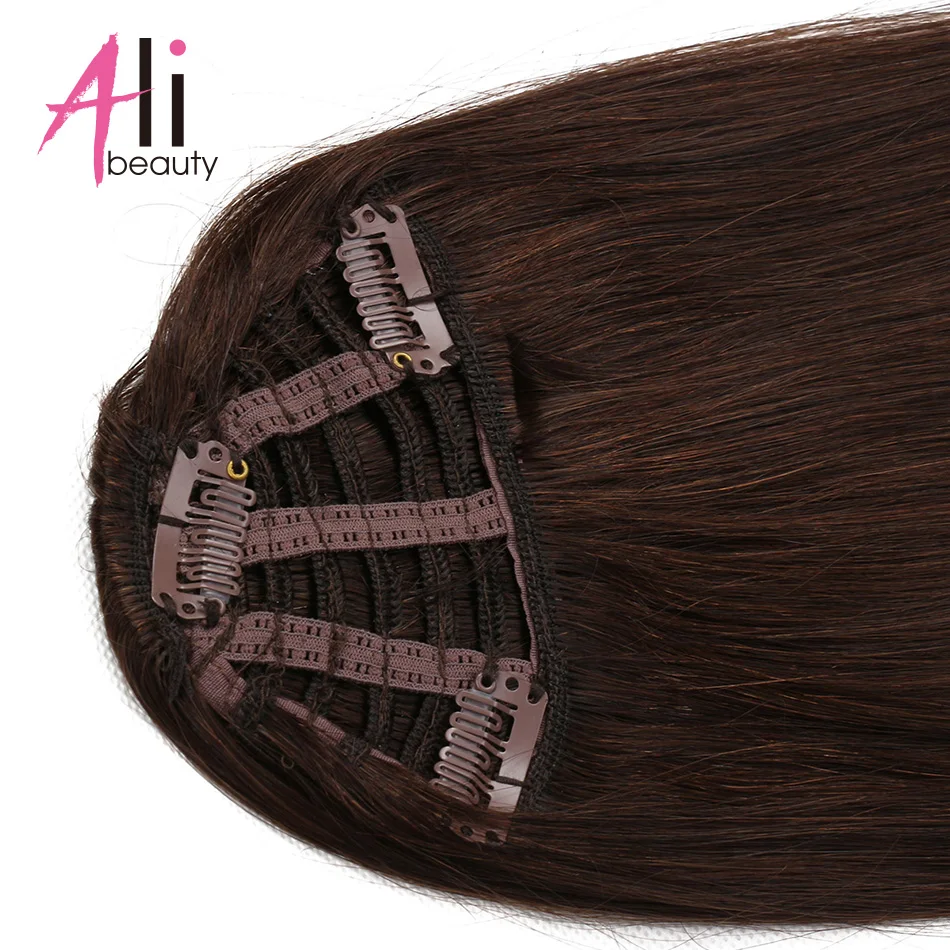 Ali-beauty, человеческие волосы, челка, бахрома, заколки в машинном изготовлении, волосы remy для наращивания, 10 цветов