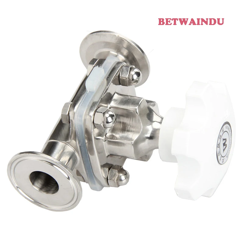 SS316L санитарный мембранный клапан из нержавеющей стали 1 1/4 &quotTri Clamp Ferrule Тип для