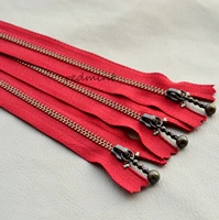 bags no 3 bronze dark red water dripper closed tail purses ykk zippers for sewing bags