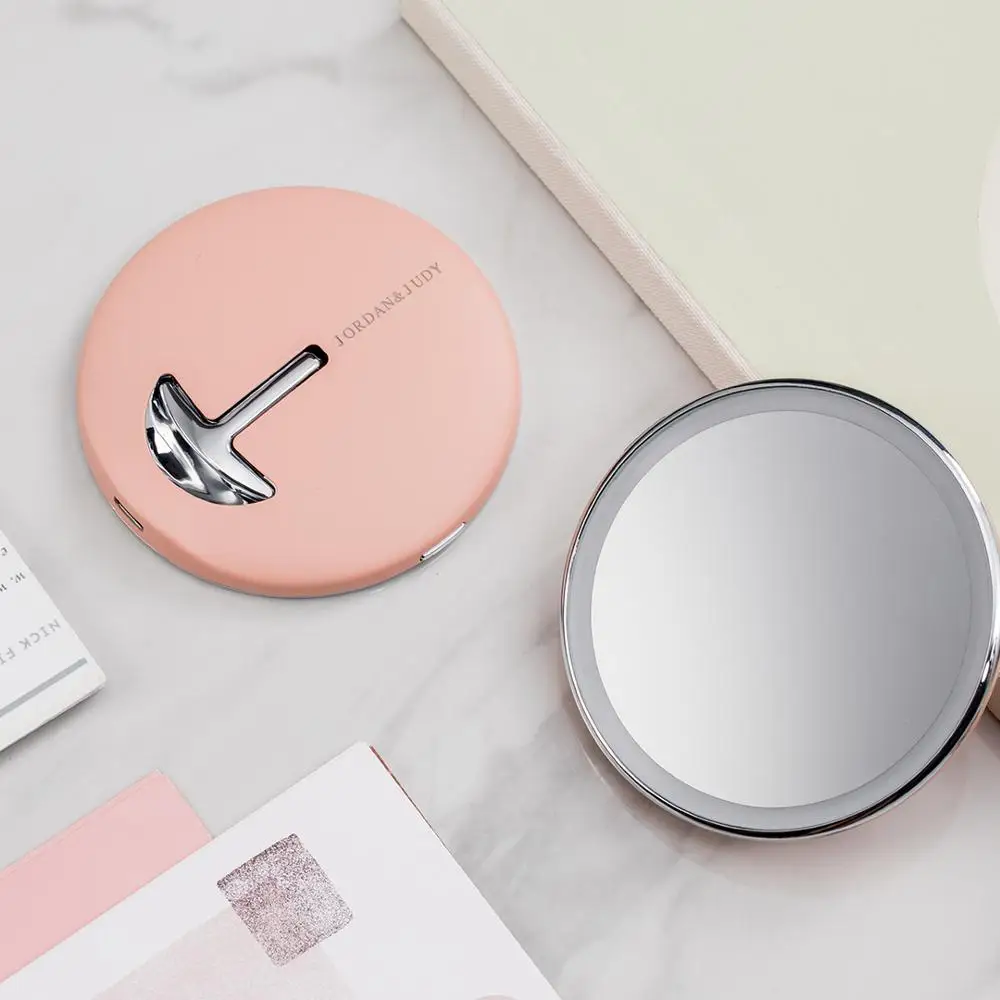 Портативное настольное зеркало для макияжа Jordan & Judy с регулируемой яркостью