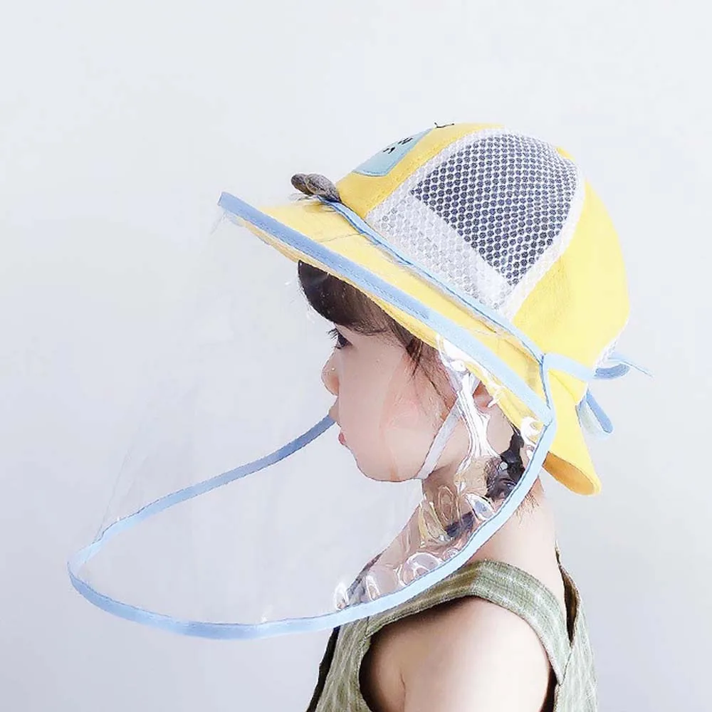 

Children's Hat Prevention Anti-Foam Children Fisherman Hat Boys Girls Protective Cover Detachable Thin Hat Baby Sun Hat