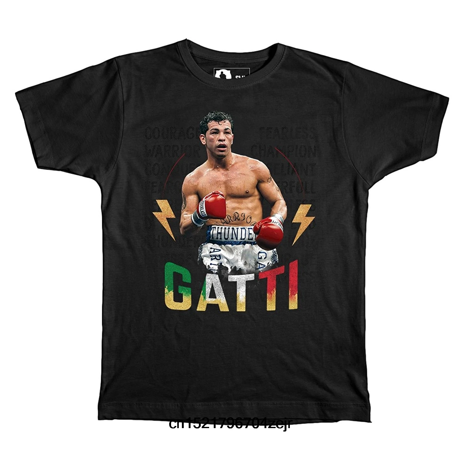 

Men T shirt ARTURO 'THUNDER' GATTI BLACK funny t-shirt novelty tshirt women