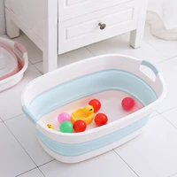 045 baby bath baby shower protable bath tub folding baby shower bathtub portable safety security bath accessories storage basket