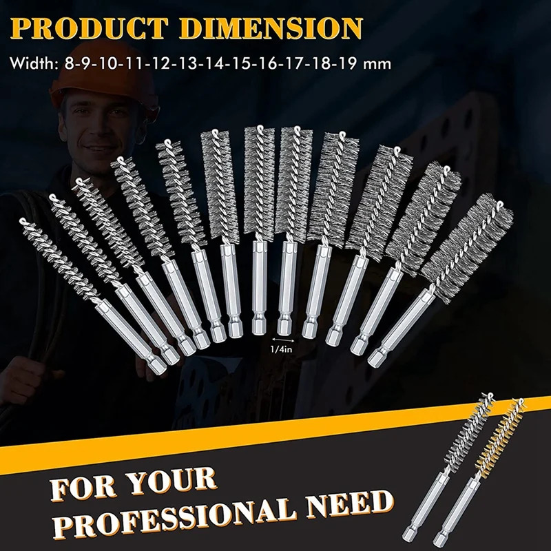 Продвижение! Набор для чистки отверстий из бронзовой щетки на стальной проволоке нержавеющая сталь подходит для электрического дрели.