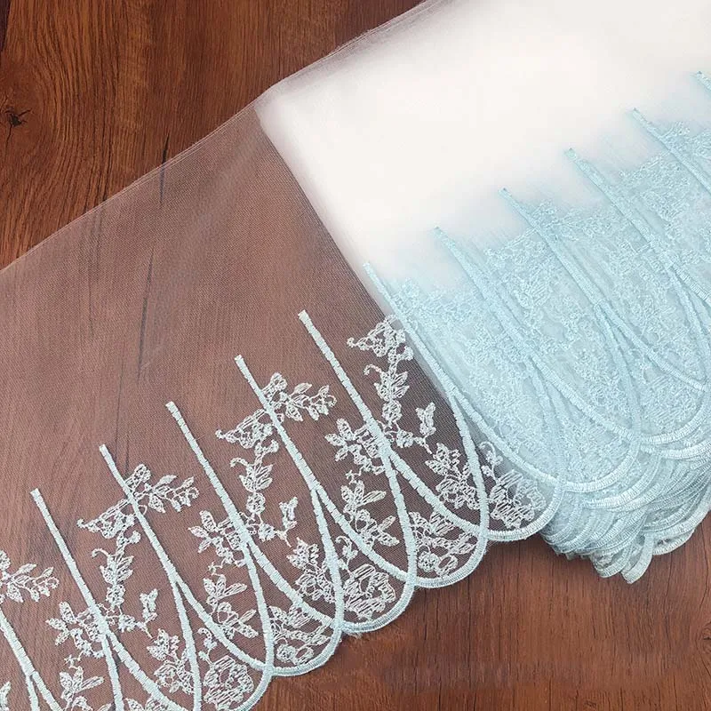 30 ярдов розовые синие кружева свадебная вышивка сделай сам Лоскутные ручной