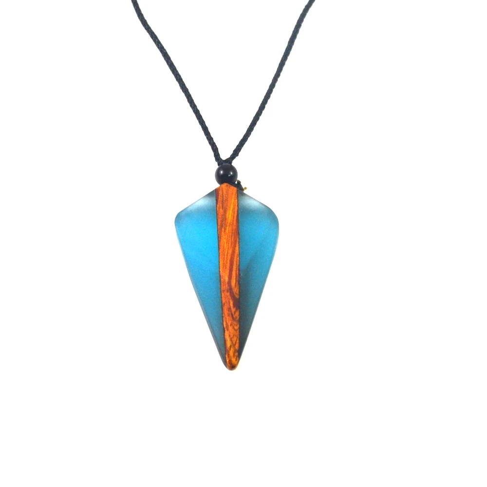 Мужская и женская подвеска Leanzni двухцветная подвесная Подвеска из дерева смолы