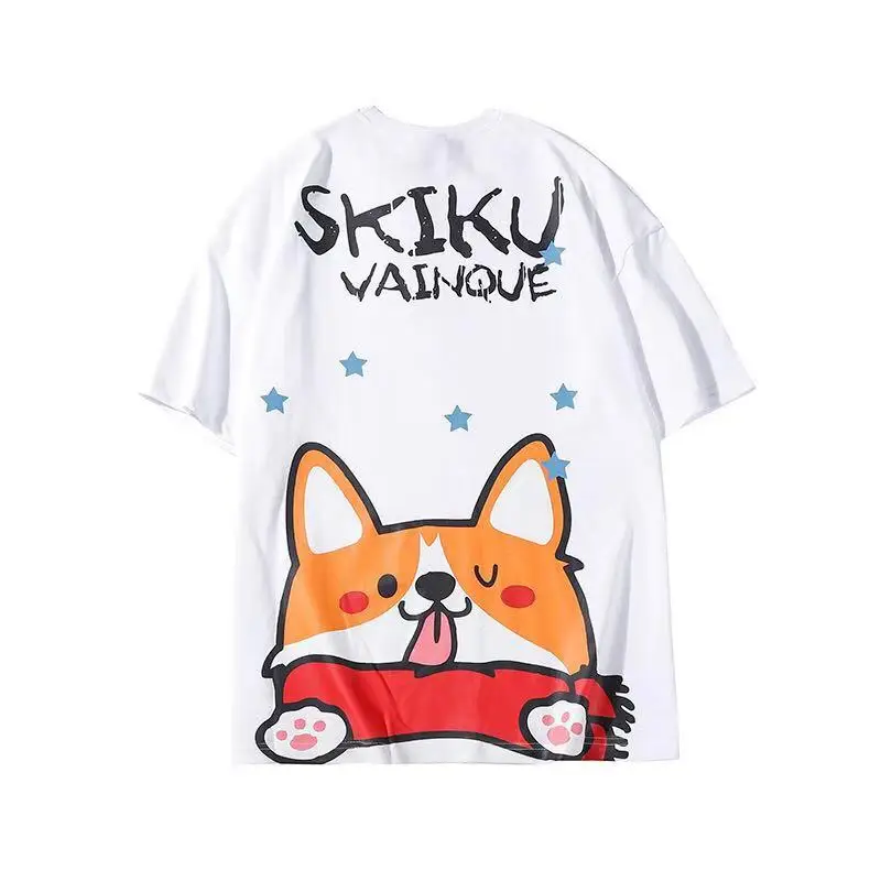 Прямая поставка 2020 футболка с мультяшным принтом собаки для мужчин и женщин