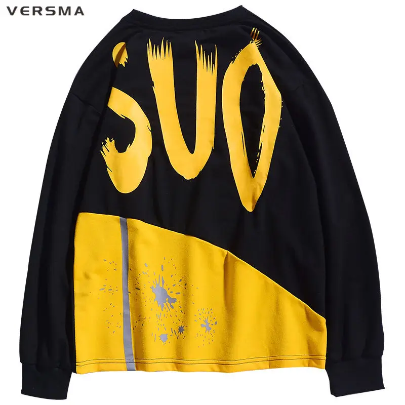VERSMA обувь в японском стиле Харадзюку с принтом граффити Толстовки капюшоном и