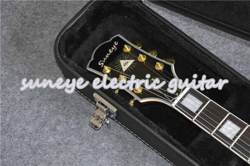 

Suneye Custom Electric Guitar Pearl Inlaid Rosewood Fretboard DIY Guitar Kit China OEM Guitarra Electrica With Guitar Case
