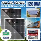 Солнечная панель 600 Вт 1200 Вт солнечная батарея Power Bank RV Van система зарядки аккумулятора 18 в ETFE солнечная панель в комплекте для кемпинга на открытом воздухе