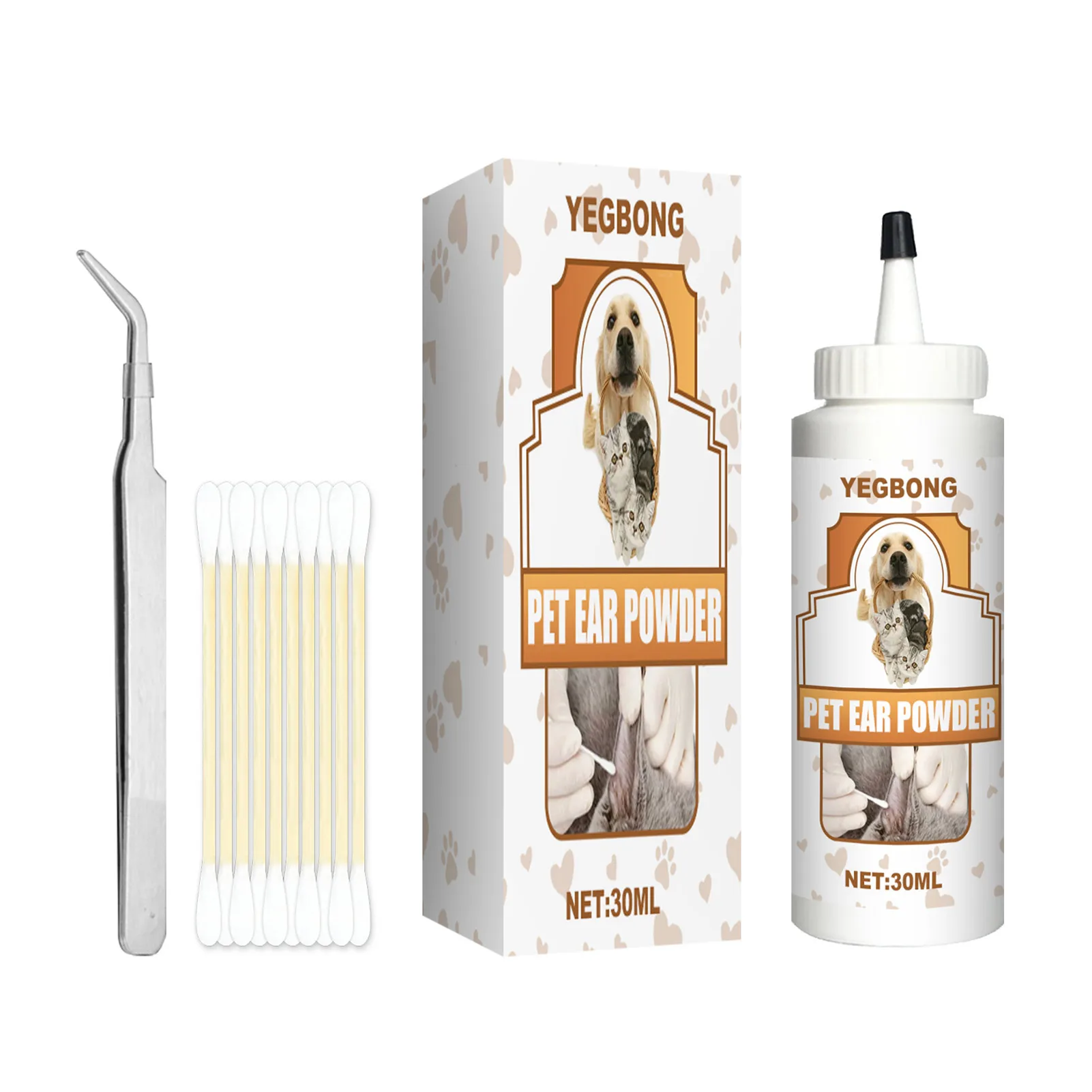 

Набор для чистки ушей домашних животных, устройство для чистки ушей, без воды, устройство для выщипывания домашних животных, для здоровья уш...