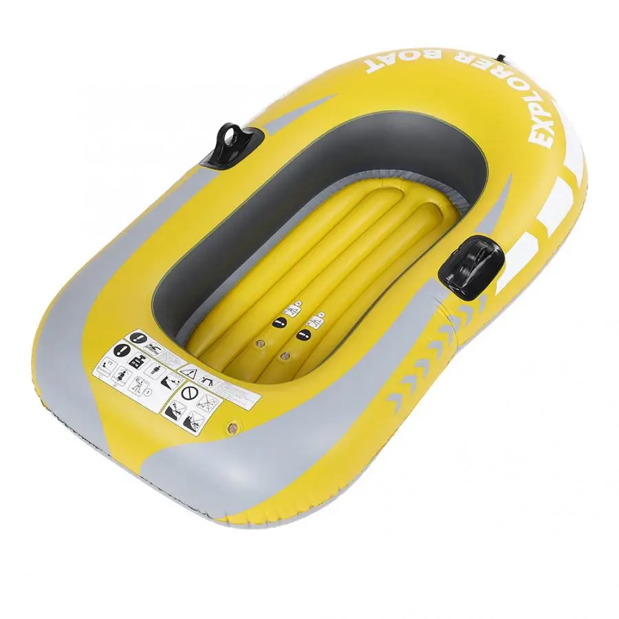 

1/2 Person PVC Fishing Boat Inflatable Kayak Canoe Rowing Air Boat Double Valve Drifting Diving Boat Fishing Equipment