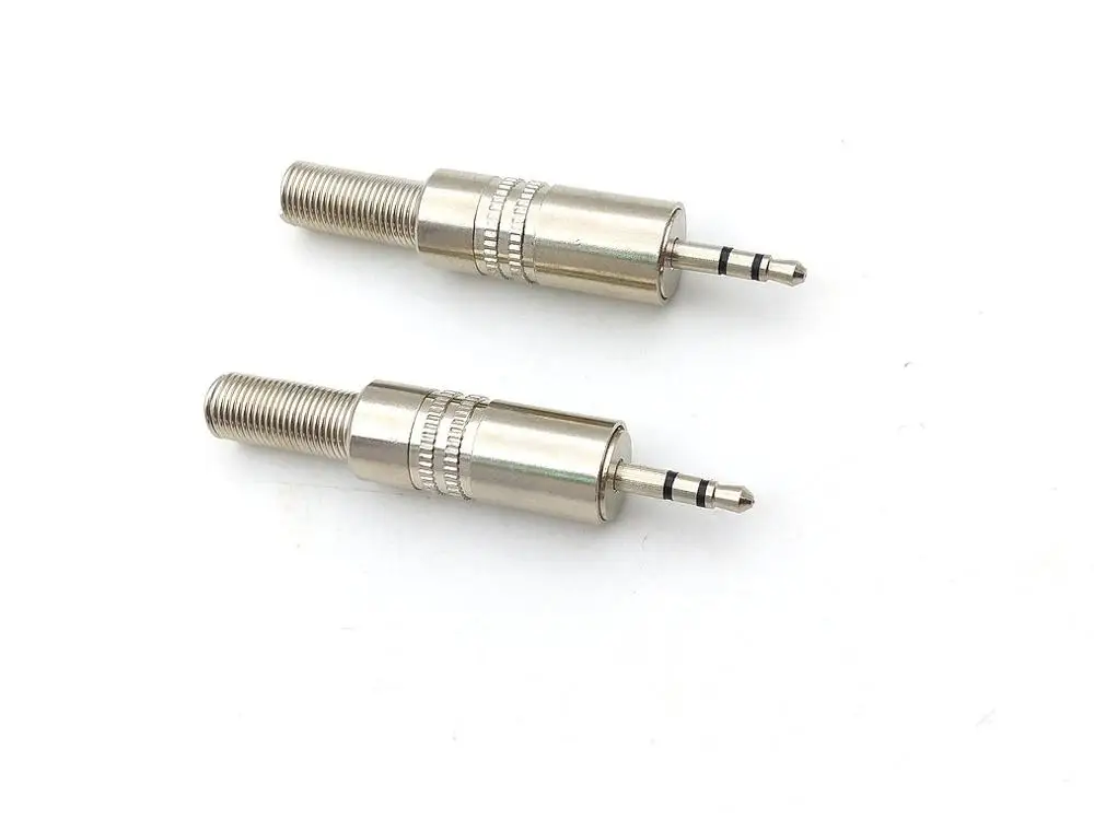 

5pcs 2.5mm metal Stereo Male Plug Jack Audio Soldering Connector for DIY Headset Earphone