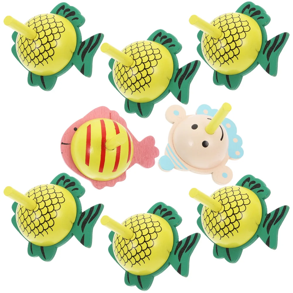 

8pcs Cartoon Funny Toys Baby Gyroscope (Random Style)