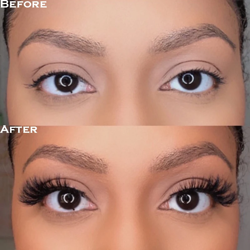 Накладные 3d ресницы ручной работы мягкие натуральные длинные норковые для