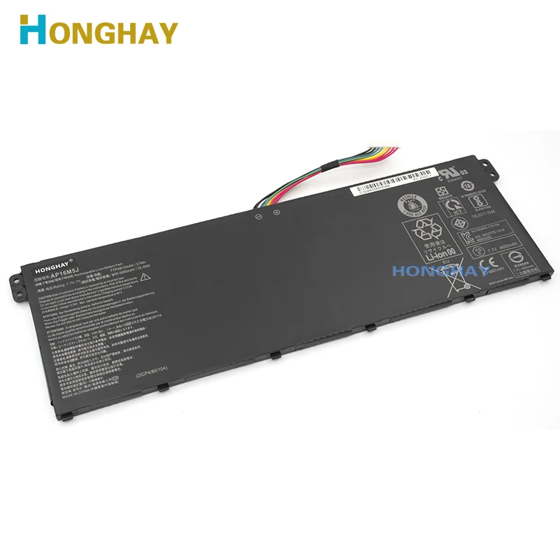 Аккумулятор HONGHAY AP16M5J для Acer Aspire 3 A314 31 A315 21 5 51 1 A515 Series KT.00205.004|Аккумуляторы