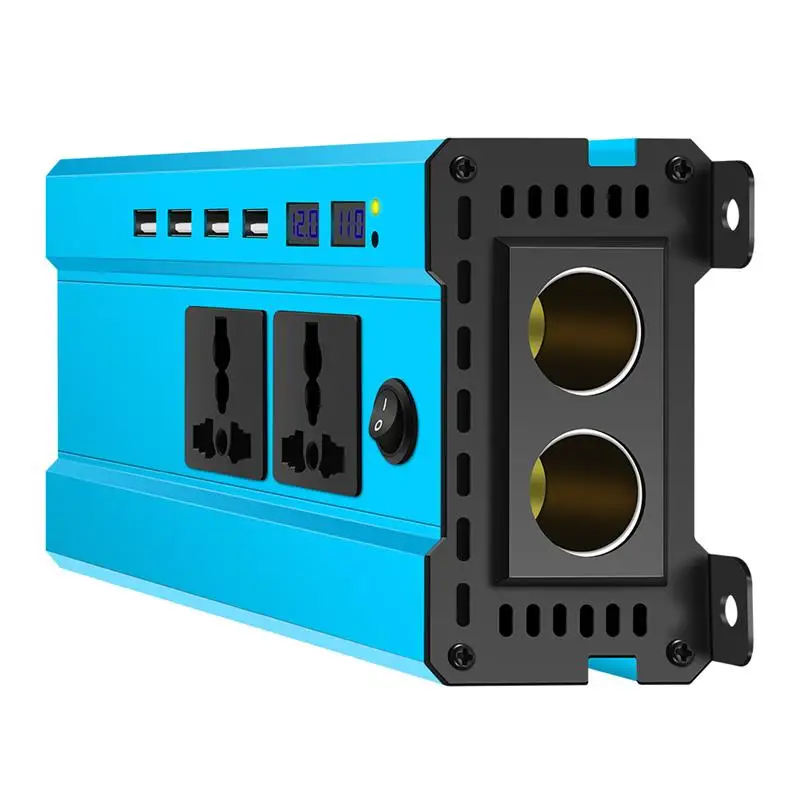 

4000W Car Power Inverter Charger DC 12V/24V To AC 220V Sine Wave Converter Interfaces Voltage Transformer Adapter With 4 USB