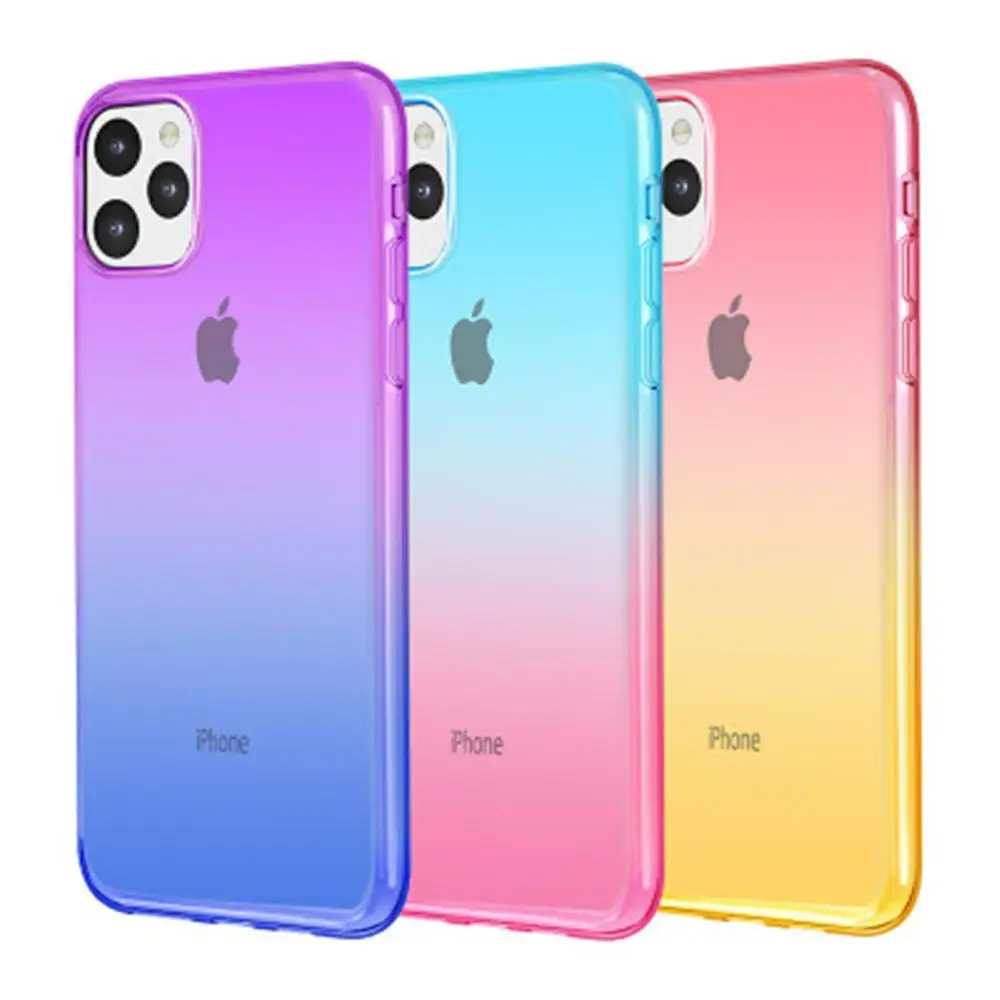 Стильный Прозрачный градиентный телефонный чехол для iPhone 11 Pro Max 8 7 6 6s Plus X XR XSMax