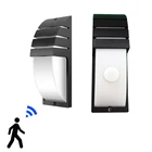 Современный светодиодный настенный светильник для крыльца, водонепроницаемый светильник светодиодный двора, сада, уличное светильник с пассивным ИК датчиком движения, 12 Вт, 85-265 В переменного тока