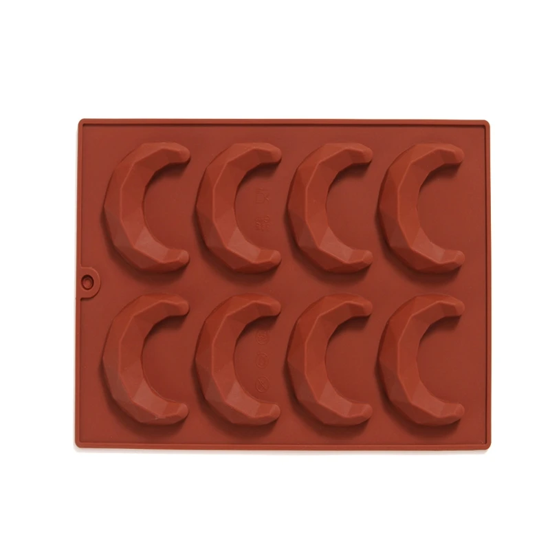 

Faceted Moon Pendant Silicone Molds Diamond Crescent Moon Resin Casting Molds