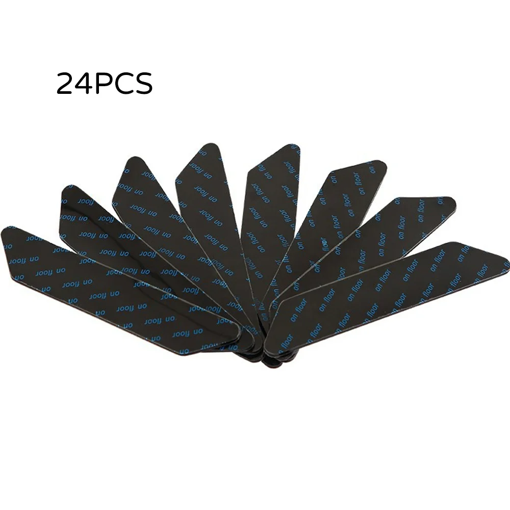 24 шт./компл. Нескользящие накладные мягкие захваты для коврика черные Коврики