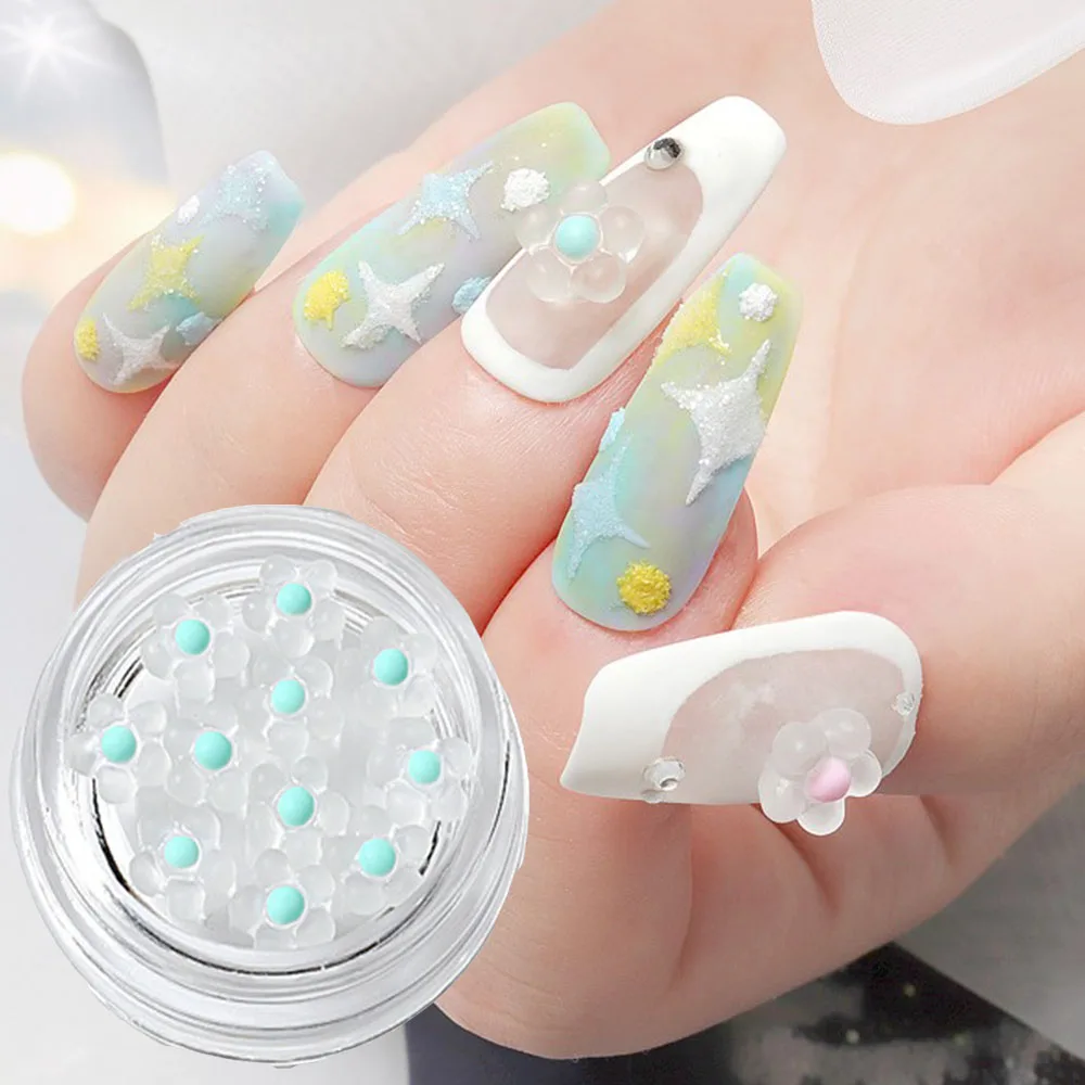 

Charm Manicure Accessories Frosted 3D Nail Art Decoration Nail Art Flower Jewelry Flower Ornaments DIY Nail Art Design