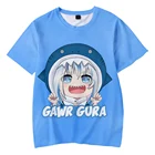 Футболка МужскаяЖенская с объемным рисунком Gawr GuraLittle Shark