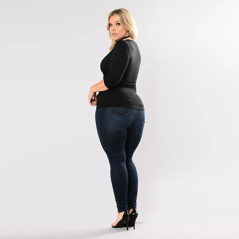 

Summer Streetwear New Jeans fall Casual Jeans Slim 2020 Cotton Women Long Boyfriend Skinny Pencil Pants Style Denim Waist