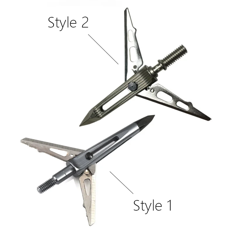 

6/12/24PCS 100 Grains Broadhead 2 Blades Arrowhead Tip Point Target For Bow Shooting Archery Hunting Accessories Arrow Head