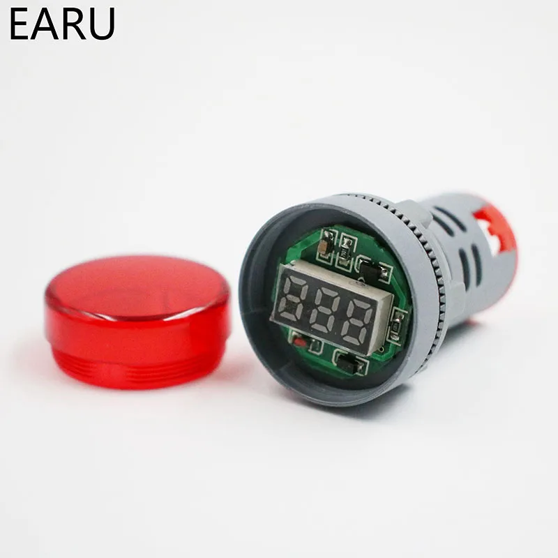 22MM AD16 AD16-22DSV Type AC 60-500V Mini Voltage Meter LED Digital Display Voltmeter Indicator Light/Pilot Lamp 110V 220V | Инструменты