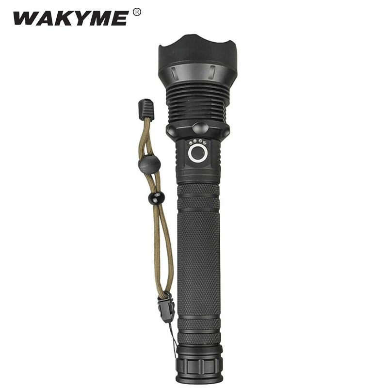 

Светодиодный фонарик WAKYME xhp70, ультраярсветильник онарь для кемпинга, перезаряжаемый от USB, телескопический зум, тактический фонарь с батаре...