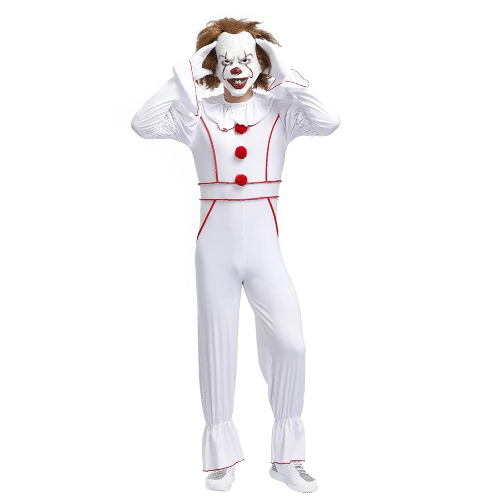Карнавальный костюм Стивена Кинга It Pennywise для взрослых и мужчин, костю...