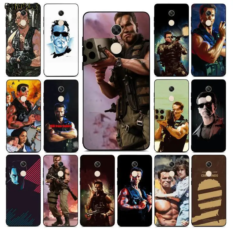 FHNBLJ Arnold Schwarzenegger Commando movie 1985 высококачественный чехол для телефона RedMi note 4 5 6 7 5a 8 8pro