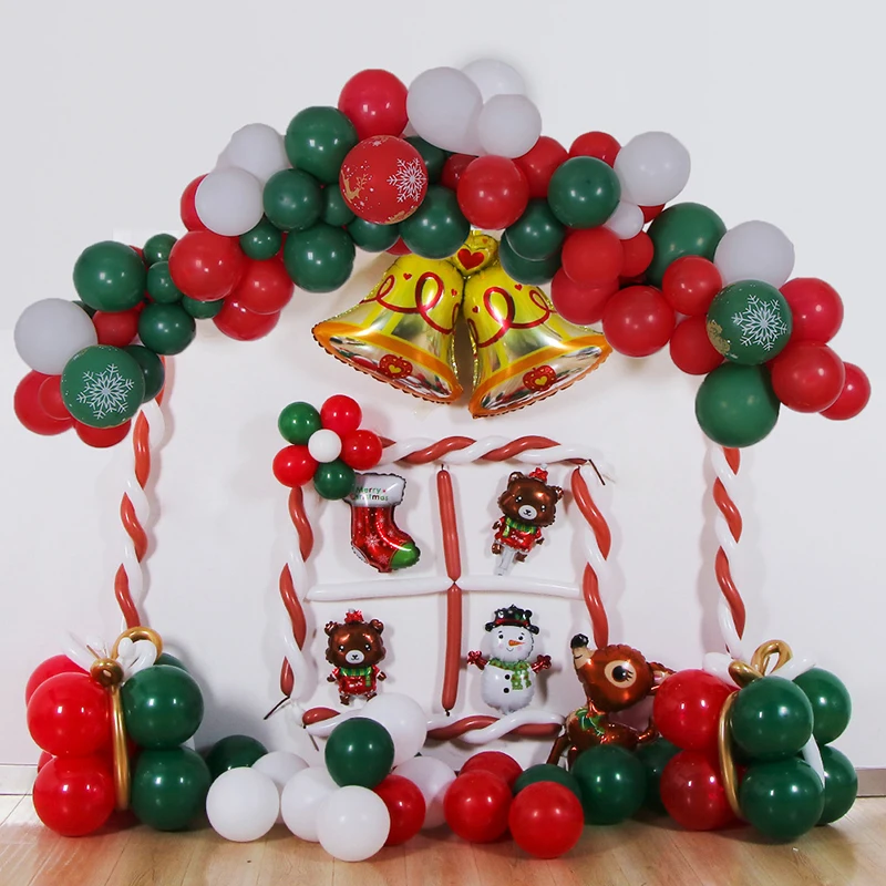 

1set Happy Christmas Day Foil Balloons Snowman Santa Claus Christmas Tree Decoration Xmas Party Supplies