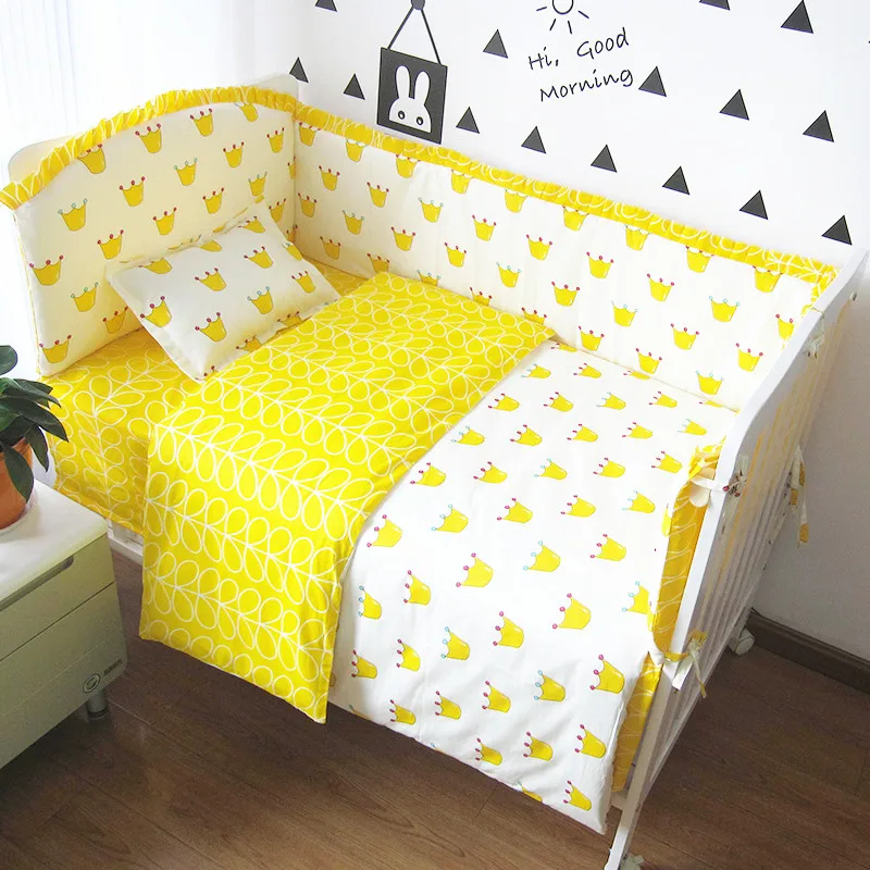 

6/9 шт., детский хлопковый комплект постельного белья, 120x60/120x70 см
