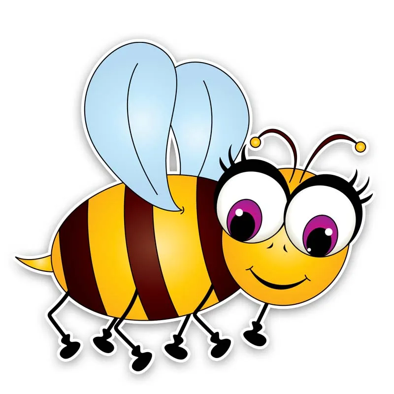 

Hot Sell Lovely Bee Car-Sticker and Decals for Car Window Anti- Car Accessories Auto Sunscreen Interior PVC14*13cm