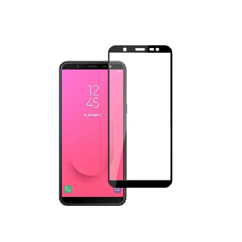 Черный 2 шт стекло для samsung J8 полное покрытие 0,26 мм 2.5D экран защитное закаленное стекло для samsung Galaxy J8 стекло - Цвет: Черный