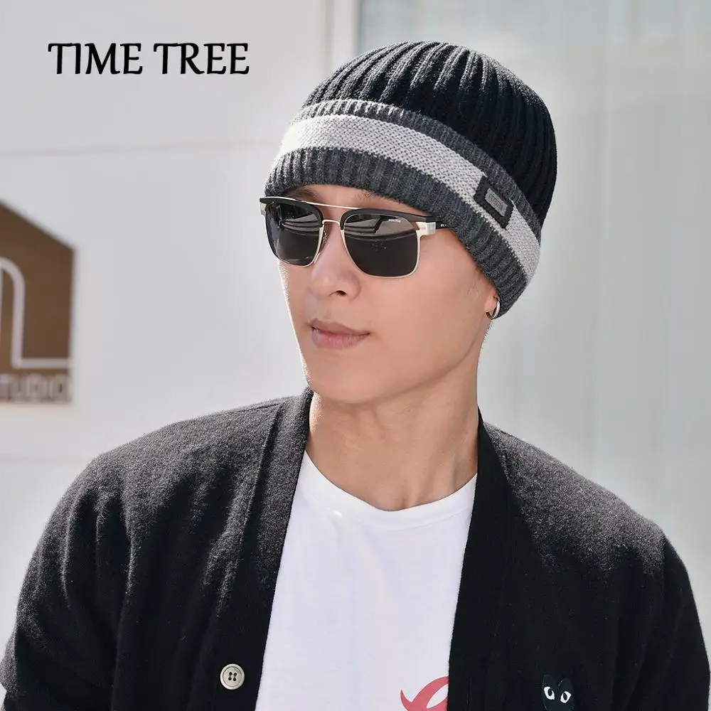 TIME TREE шерстяная зимняя шапка теплая мужская и женская утепленная Вязаная Мягкая шапка ретро-шляпы уличные Повседневные шапки и кепки-береты