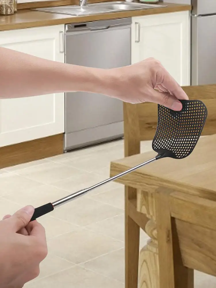 

4 Colors Fly Swatters Telescopic Extendable Fly Swatter Prevent Mosquito Tool Flies Trap Retractable Swatter Garden Supplies