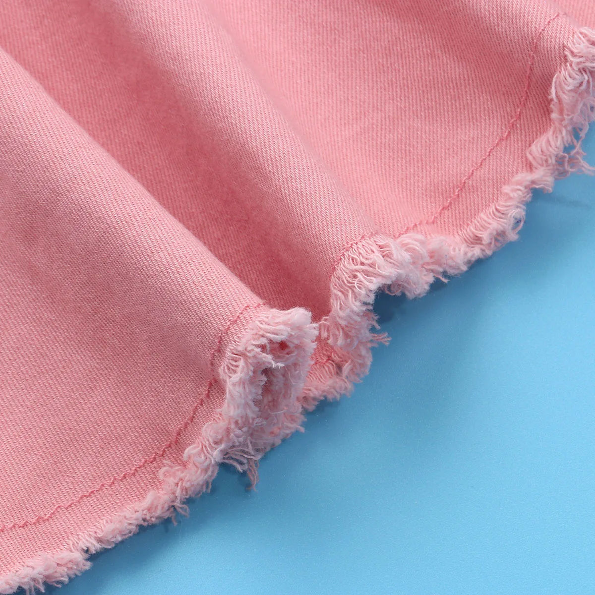 Летние розовые джинсовые брюки для девочек 2-6 лет | Мать и ребенок