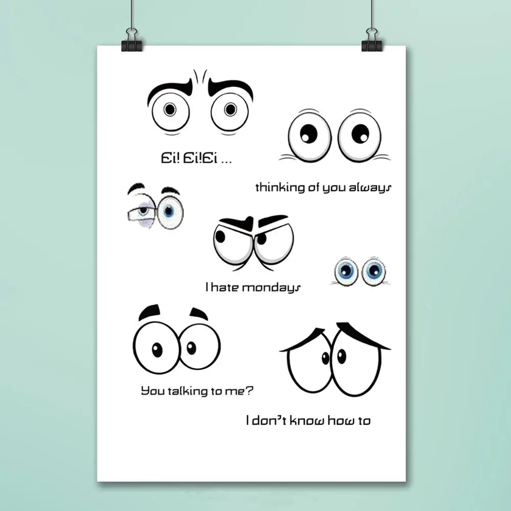 

Eye Clear Stamps For DIY Scrapbooking/Card Making/Album Decorative Rubber Stamp Crafts